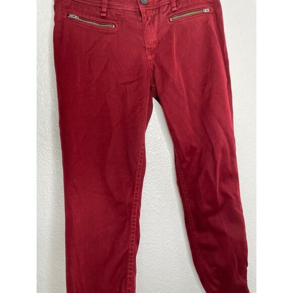 Sanctuary Womens Jeans Size 27 Red Skinny Leg Casual Wear Low Rise Waist - Picture 9 of 14